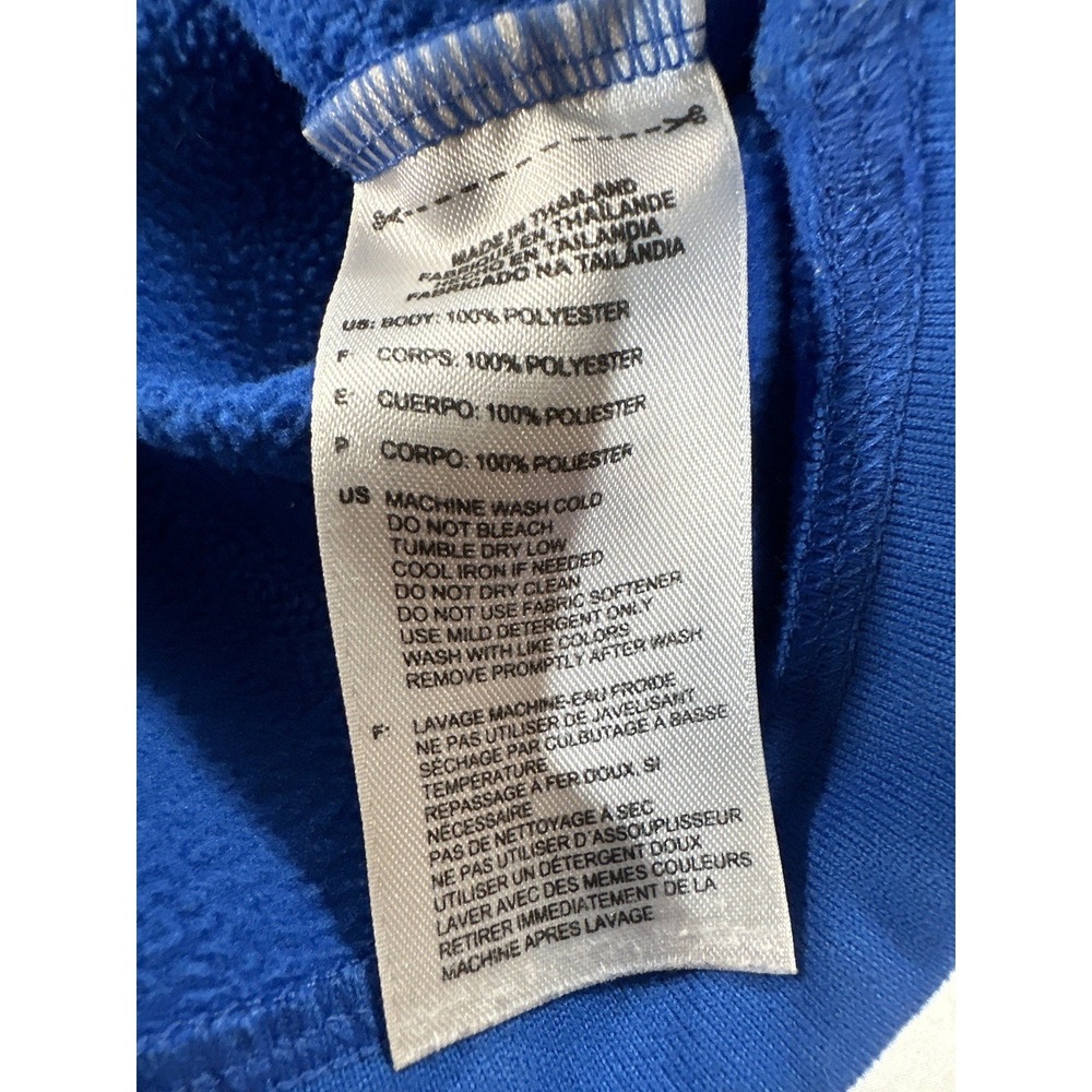Adidas Jacket Pullover Men's Small S Quarter Zip Climawarm Fleece Blue Gray - Picture 11 of 14